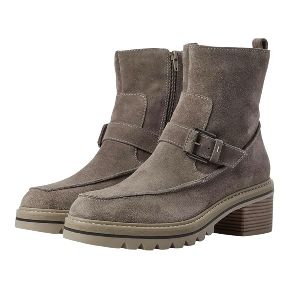 Bernardo Shoes - Bernardo Sonja Suede Chunky Lug Sole Boot | Size 8.5 | Edgy Moto Streetwear